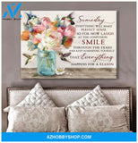 Someday Hummingbird Wall Art Canvas