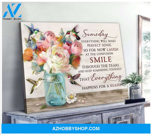 Someday Hummingbird Wall Art Canvas