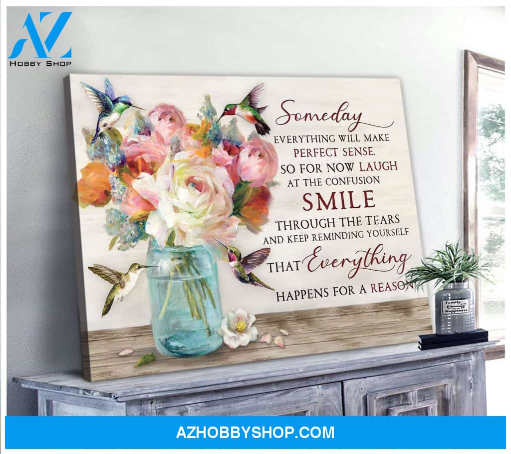 Someday Hummingbird Wall Art Canvas