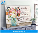 Someday Hummingbird Wall Art Canvas