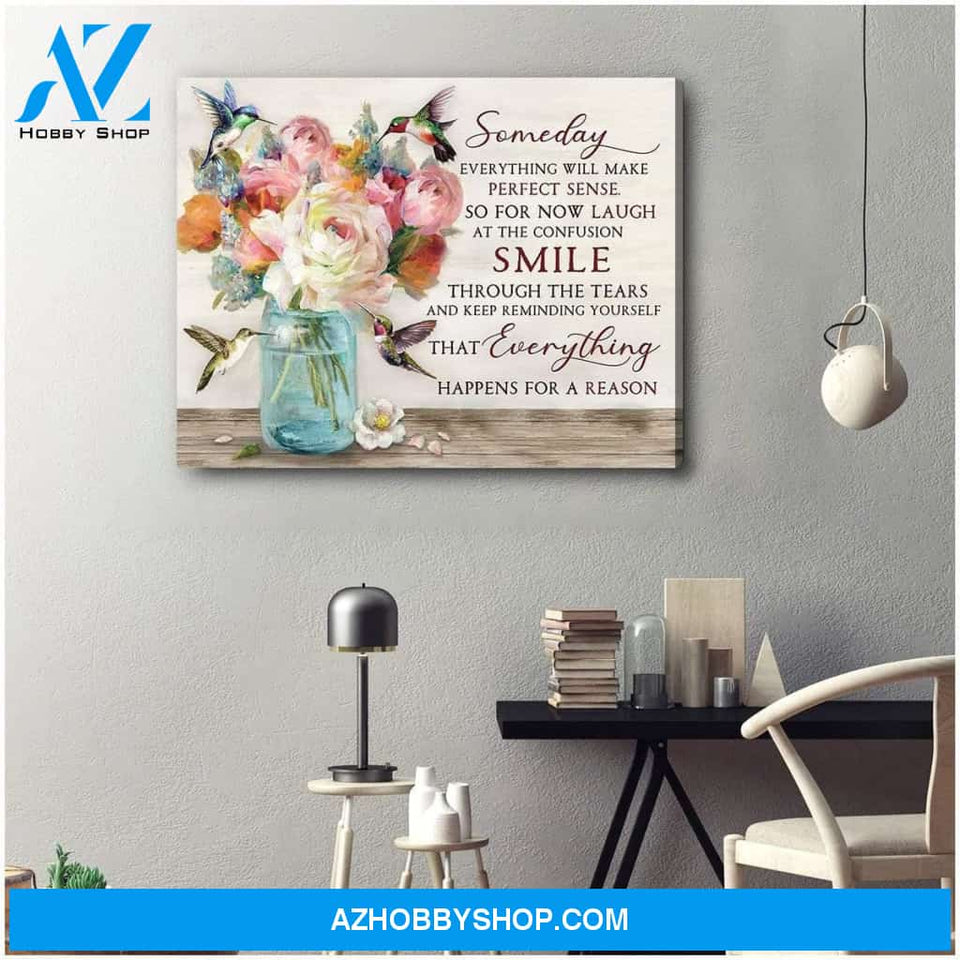 Someday Hummingbird Wall Art Canvas