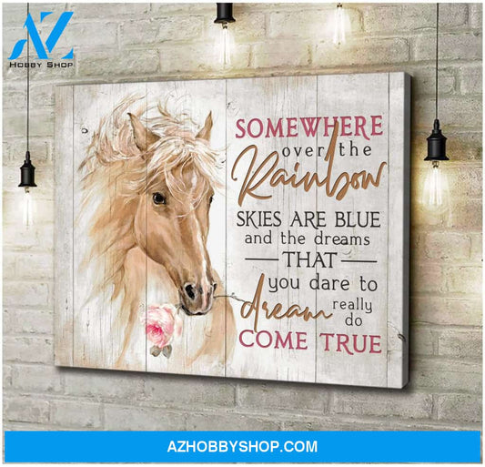 Somewhere Over Horse Wall Art Canvas