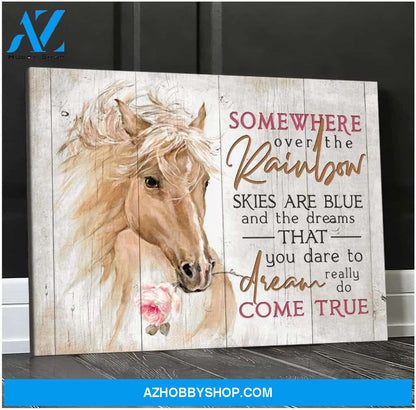 Somewhere Over Horse Wall Art Canvas