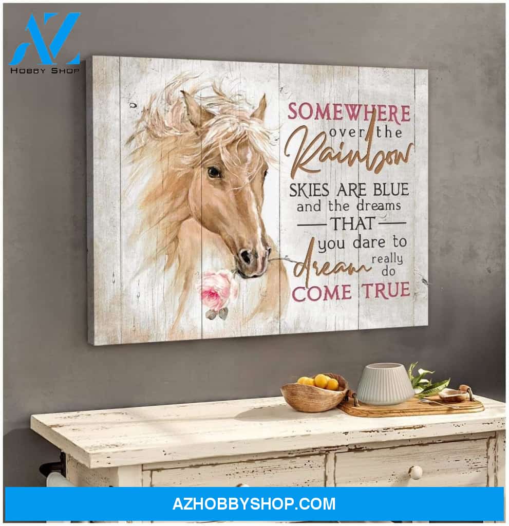 Somewhere Over Horse Wall Art Canvas