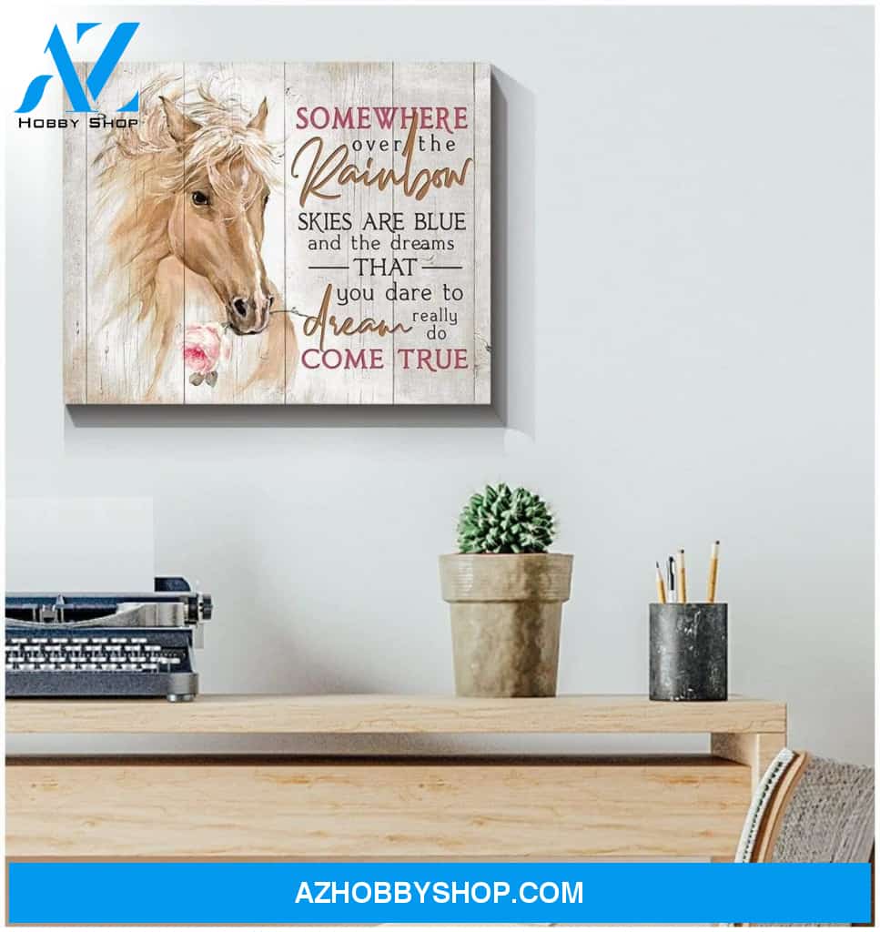 Somewhere Over Horse Wall Art Canvas