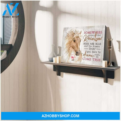 Somewhere Over Horse Wall Art Canvas