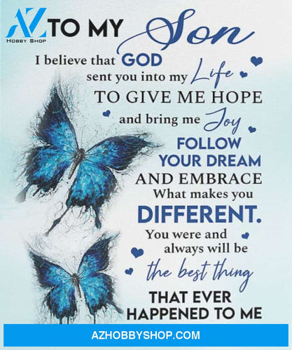 Son Canvas To My Son I Believe That God Mom Butterfly Canvas Wall Art Full Size