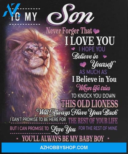 Son Canvas To My Son Never Forget That I Love You Mom Lion Black Canvas Wall Art Full Size