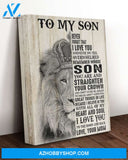 Son Canvas To My Son Never Forget That Mom Lion Canvas Wall Art Full Size