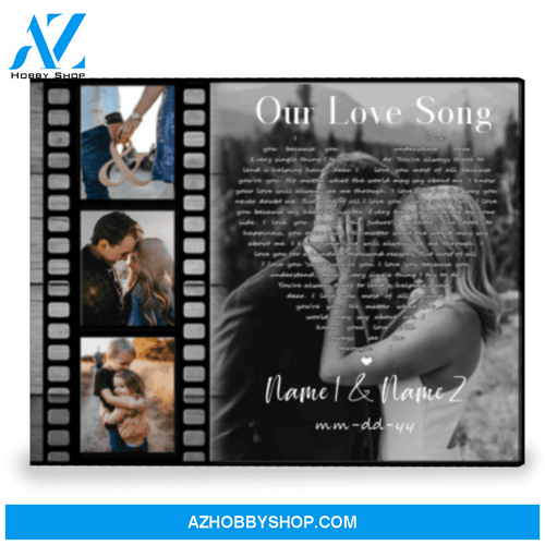 Song Lyrics The Gift Beauitful Custom Gift For Couple Canvas Wall Art