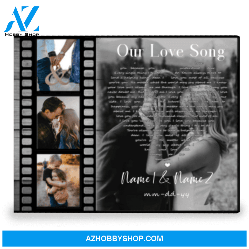 Song Lyrics The Gift Beauitful Custom Gift For Couple Canvas Wall Art