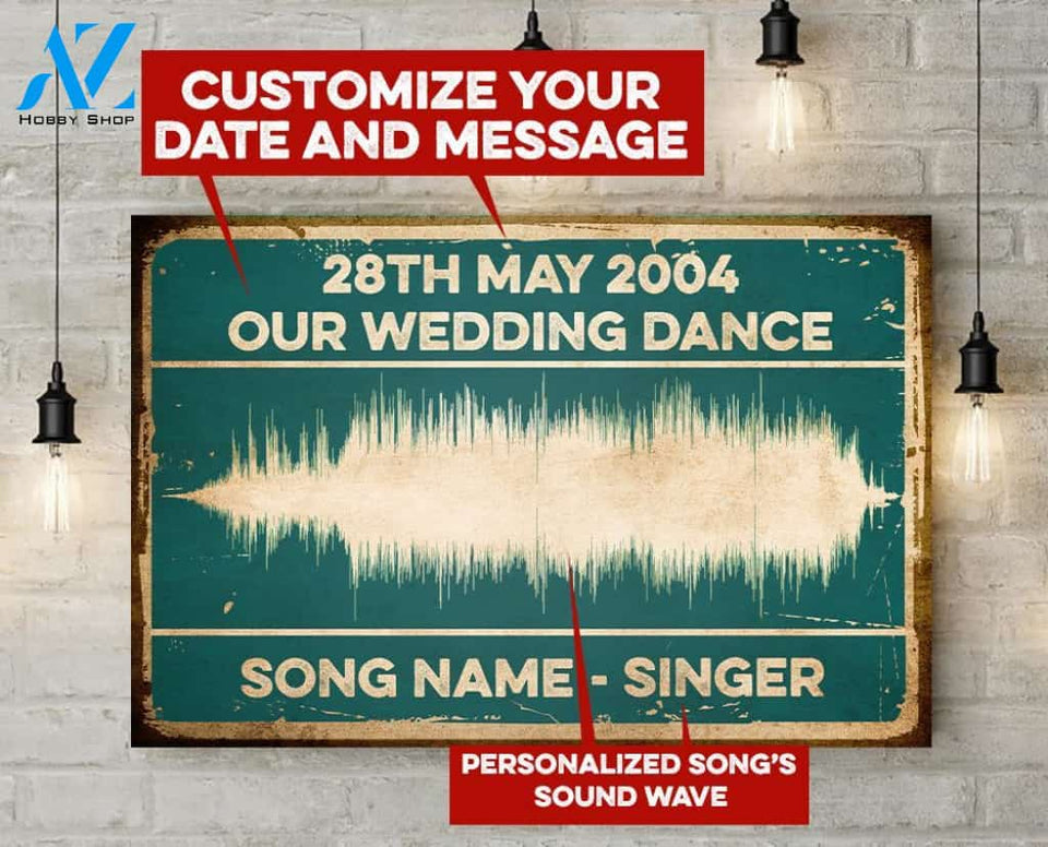 Song's Sound Wave Personalized Poster | Welcome Mat | House Warming Gift