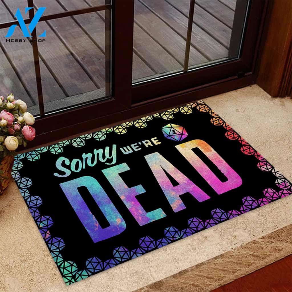 Sorry We're Dead - Tabletop Role-playing Game Doormat