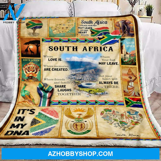 South Africa Fleece Blanket