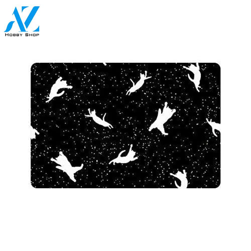 Space Cats Animals Doormat Welcome Mat House Warming Gift Home Decor Gift for Cat Lovers Funny Doormat Gift Idea