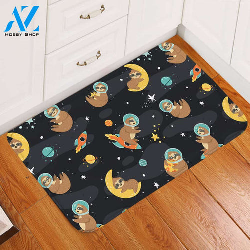 Space Sloth Door Mat