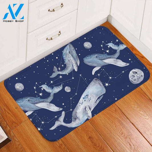 Space Whales Constellation Door Mat