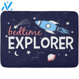 Spaceship Bedtime Explorer Rocket Vehicle Doormat Indoor And Outdoor Mat Entrance Rug Sweet Home Decor Housewarming Gift Gift for Friend Family Birthday New Home