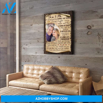 Spans The Years - Personalized Custom Photo Canvas