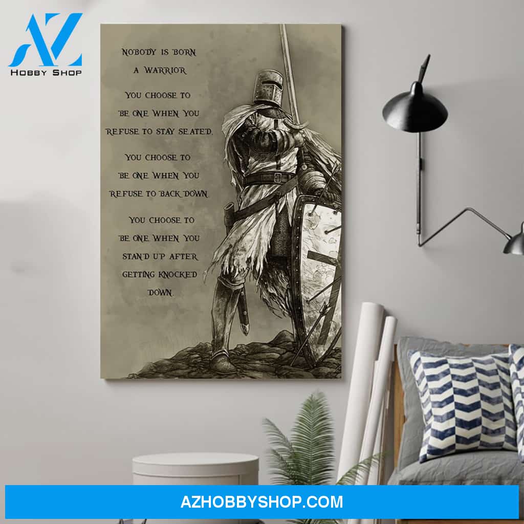 G-spartan Poster - nobody is born a warrior