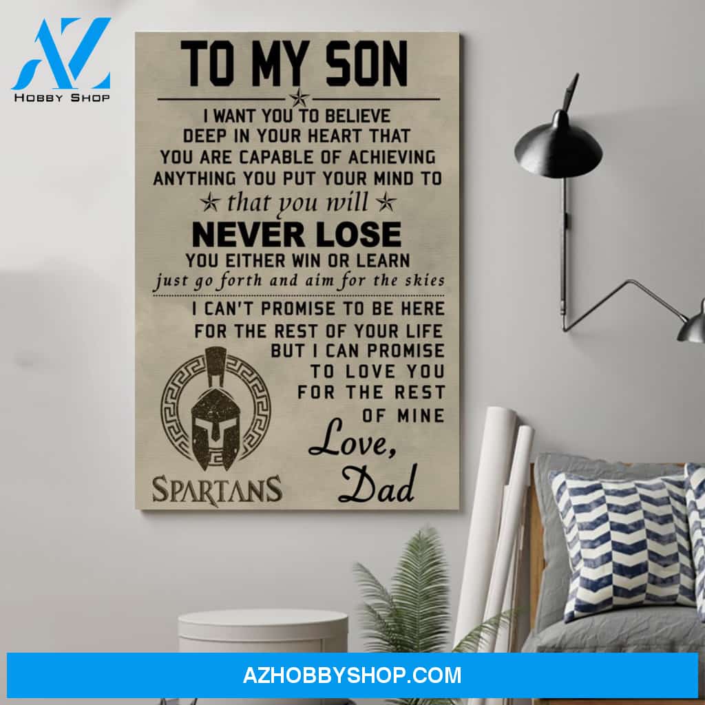 G-spartan Poster - to my son
