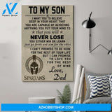 G-spartan Poster - to my son