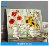 Zalooo Speak Kindly Butterfly Wall Art Canvas