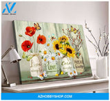 Zalooo Speak Kindly Butterfly Wall Art Canvas