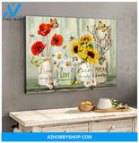 Zalooo Speak Kindly Butterfly Wall Art Canvas