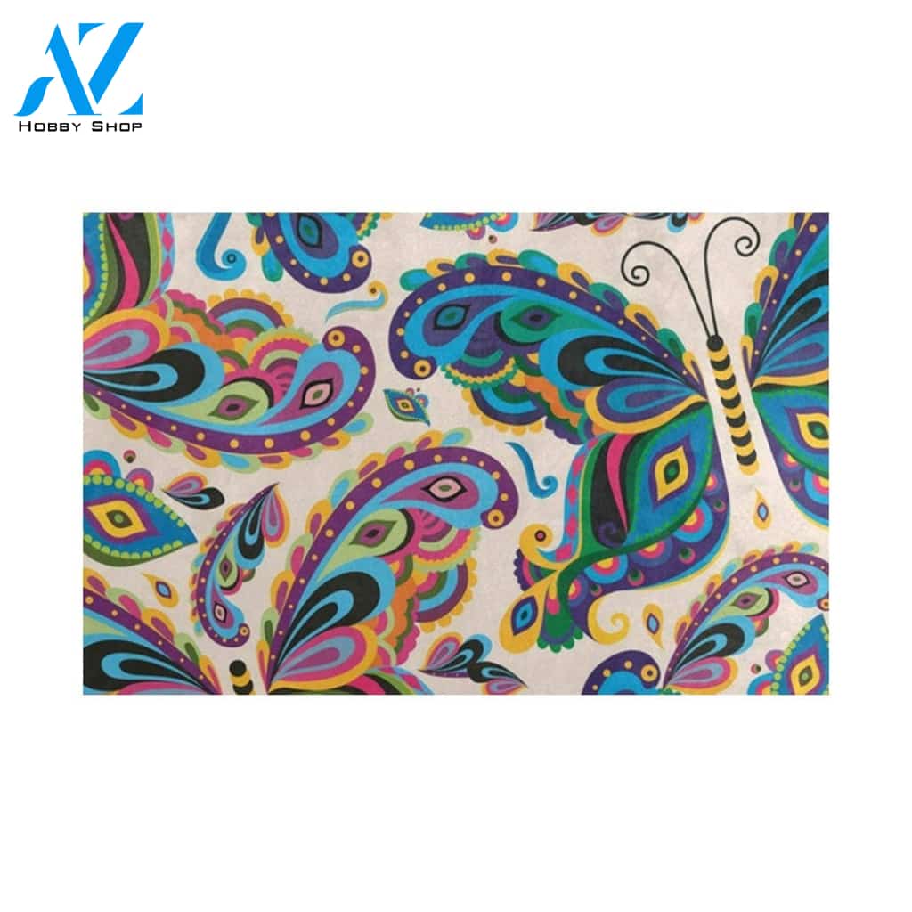 Special Butterfly Funny Indoor and Outdoor Doormat Warm House Gift Welcome Mat Funny Birthday Gift for Butterfly Lovers