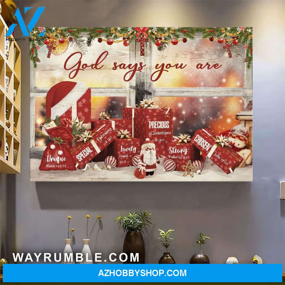 Special Christmas gifts - God says you are Jesus Landscape Canvas Prints, Wall Art