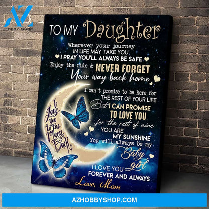 Special Gift For Daughter Canvas Print Wall Art - Matte Canvas