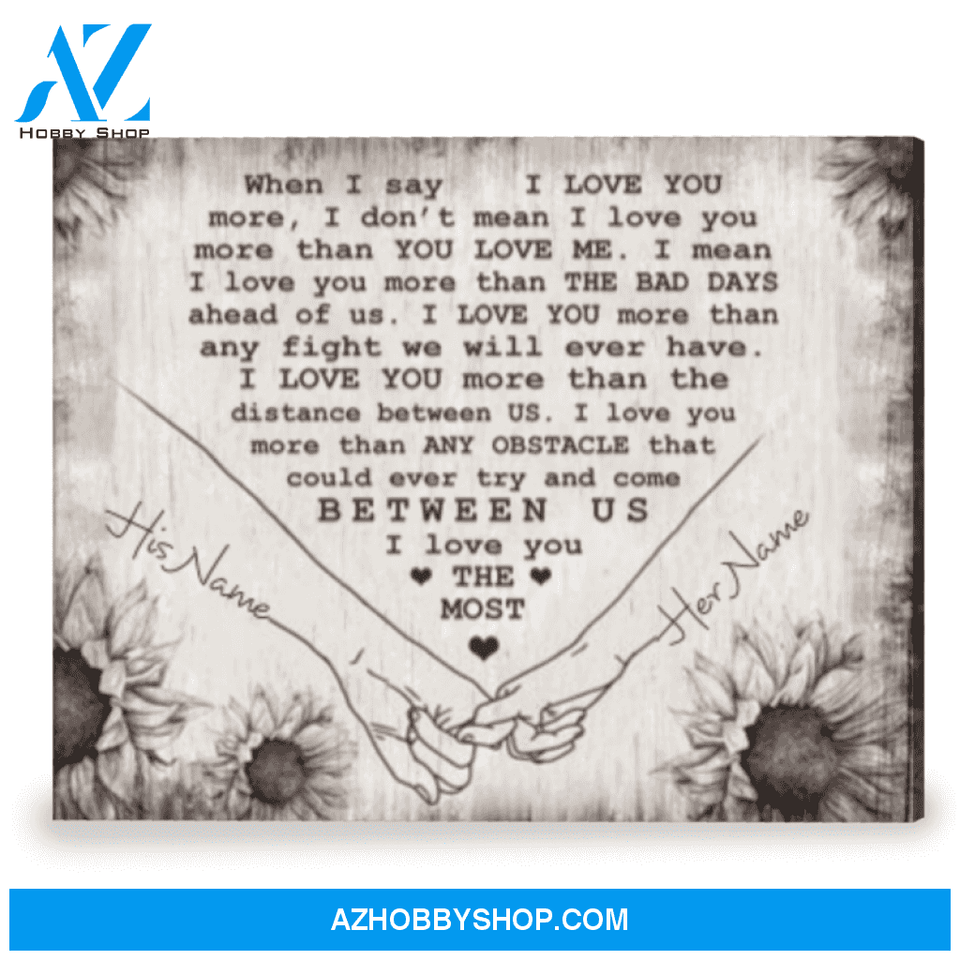 Special Gift For Love Personalized Wedding Gift Romantic Wall Art Canvas