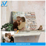 Special Gift For Wedding The Day I Met You Photo Gift Canvas Print