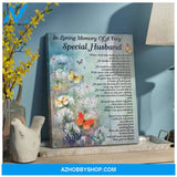 Special Husband Butterfly Wall Art Canvas