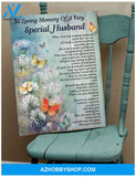 Special Husband Butterfly Wall Art Canvas
