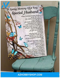 Special Husband Butterfly Wall Art Canvas