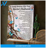 Special Husband Butterfly Wall Art Canvas