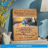 Special More Than You Know Canvas - Gift For Husband, Gift From Wife