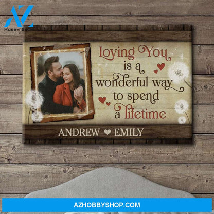 Spend A Lifetime - Personalized Custom Photo Canvas