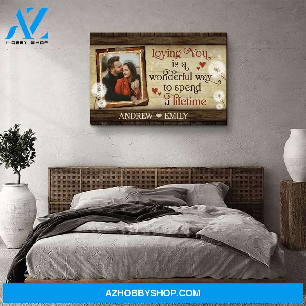 Spend A Lifetime - Personalized Custom Photo Canvas