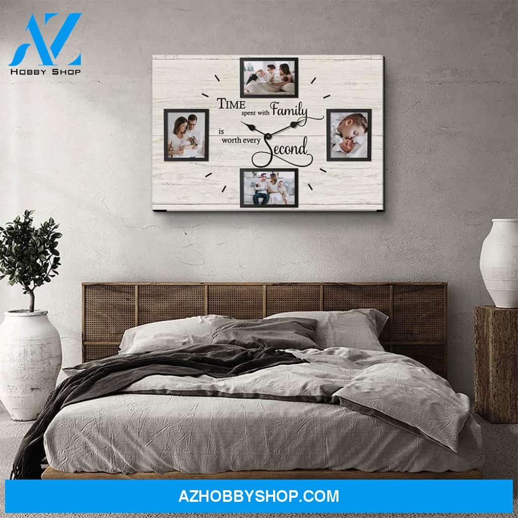 Spent Time With Family 2 - Personalized Custom Photo Canvas