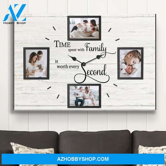 Spent Time With Family 2 - Personalized Custom Photo Canvas
