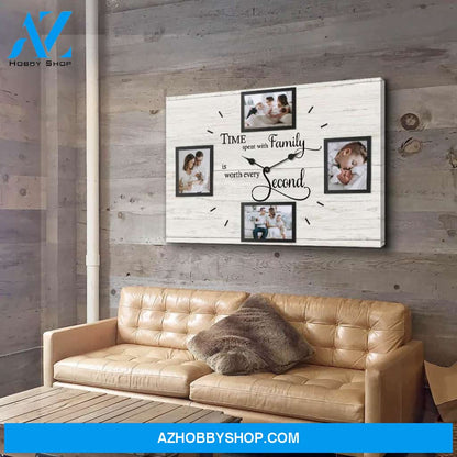Spent Time With Family 2 - Personalized Custom Photo Canvas