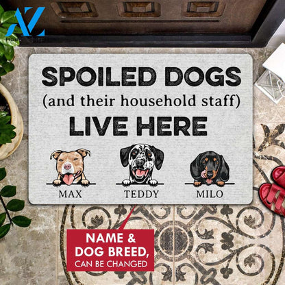 Spoiled Dog Personalized All Over Printing Doormat