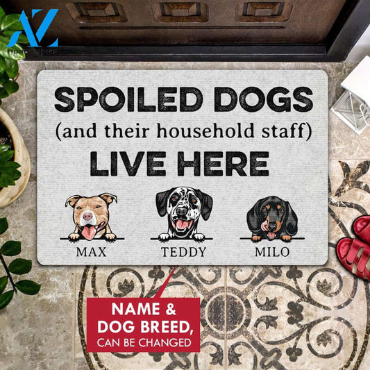 Spoiled Dog Personalized All Over Printing Doormat