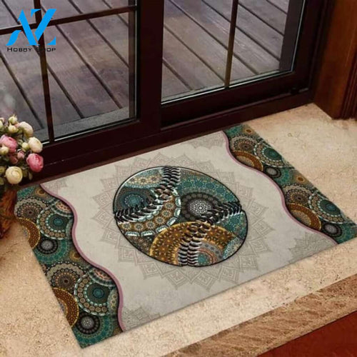 Sport Baseball Mandala Doormat
