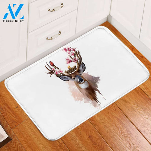 Spring Deer Door Mat