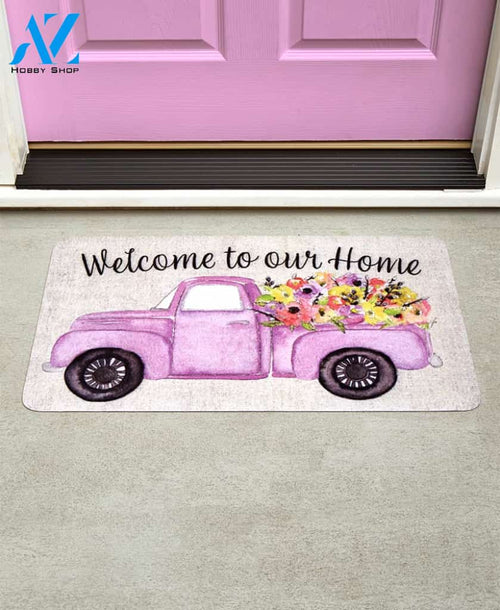 Spring Truck Vehicle Doormat Indoor And Outdoor Mat Entrance Rug Sweet Home Decor Housewarming Gift Gift for Friend Family Birthday New Home