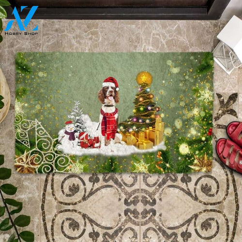 Springer Spaniel Merry Christmas Doormat